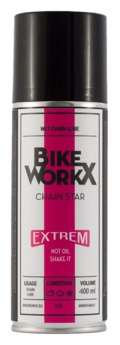 Мастило для ланцюга BikeWorkX Chain Star Extreme спрей 400 мл., укр, укр