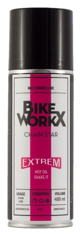 Мастило для ланцюга BikeWorkX Chain Star Extreme спрей 400 мл. (OBOD_CHAINE/400)