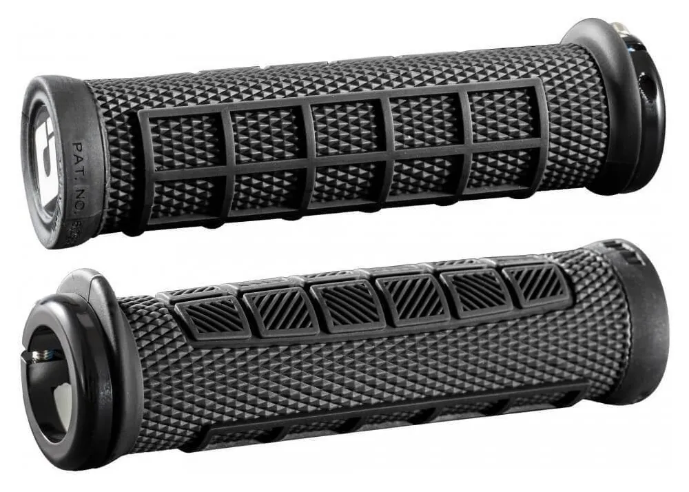 Гріпси ODI Elite Pro Black/Black w/Black clamp (чорні з чорними замками) (OBOD_D33EPB-B)