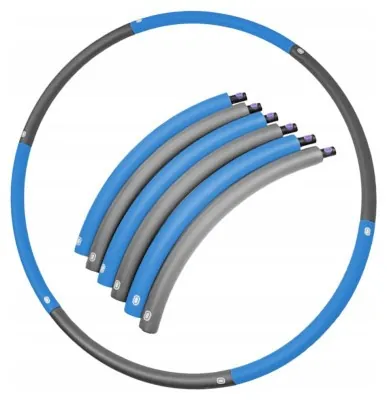 Обруч масажний Hula Hoop SportVida 90 см SV-HK0216 Grey/Blue