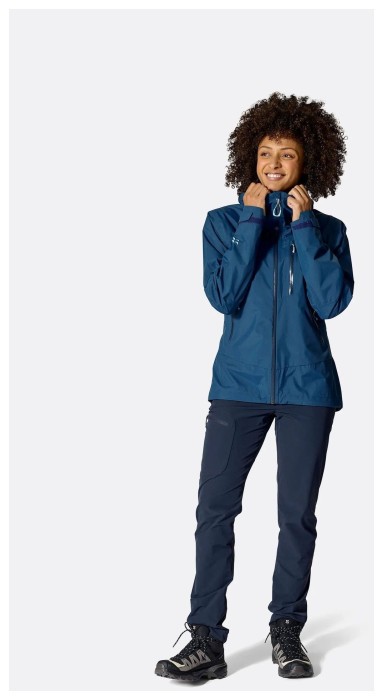 Мембранная женская куртка Rab Downpour Mountain Jacket Wmns, Bluebird, 10