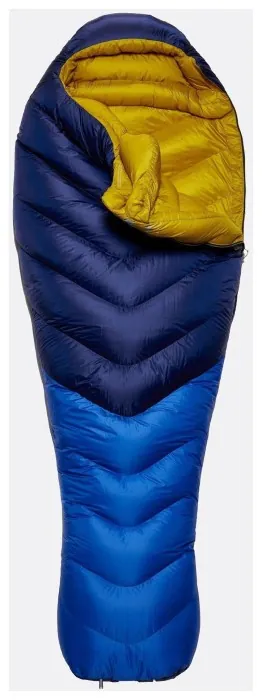 Спальний мішок Rab Neutrino 800 Regular, (-22°C), 185 см - Left Zip, Nightfall Blue