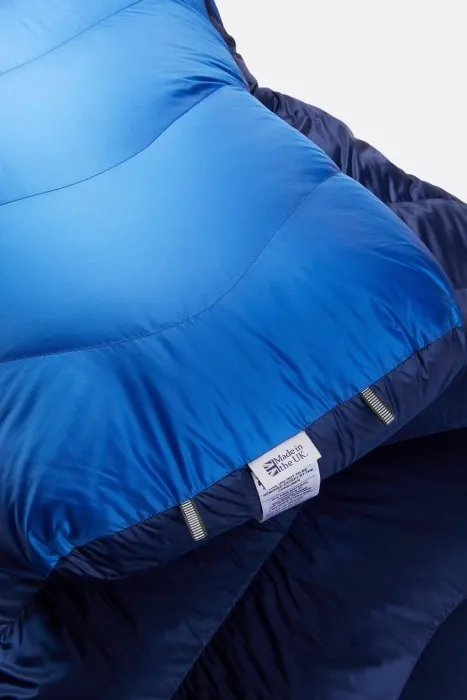 Спальний мішок Rab Neutrino 800 Regular, (-22°C), 185 см - Left Zip, Nightfall Blue