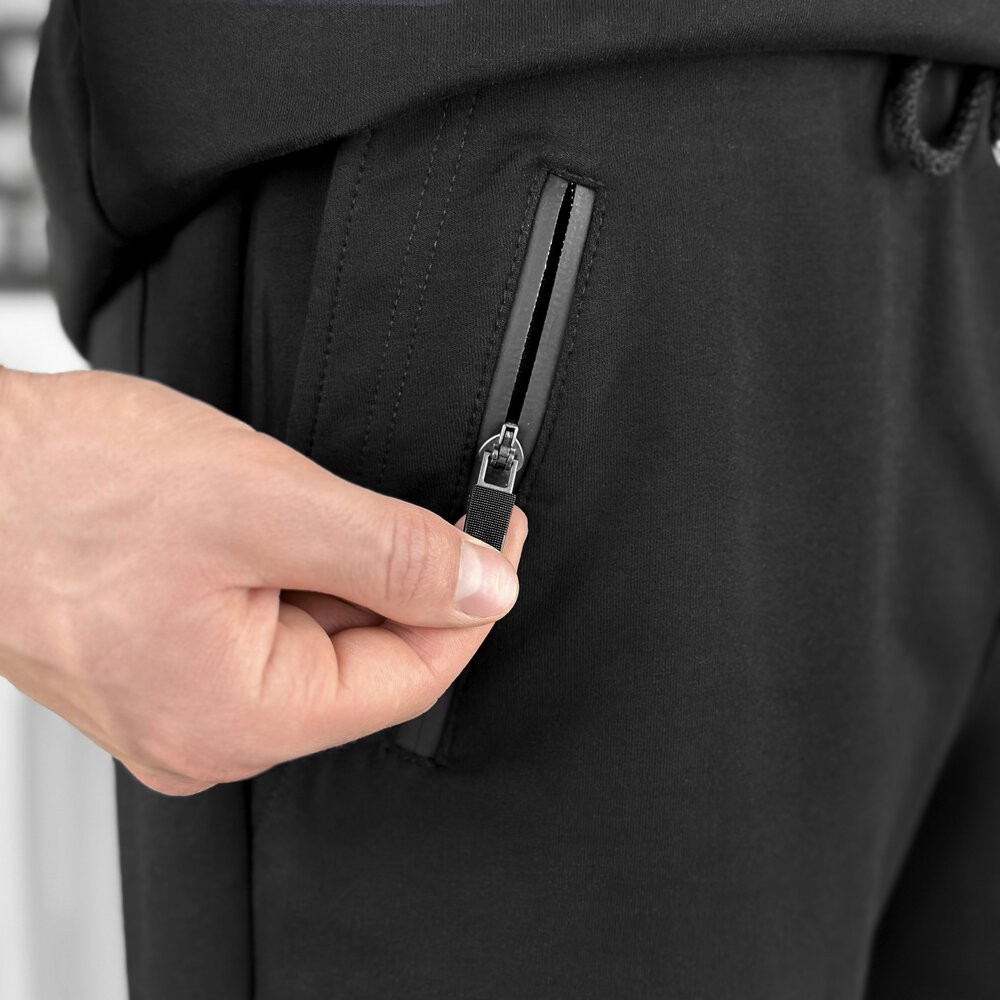 Чоловічі літні чорні шорти Pobedov Griz, укр, укр