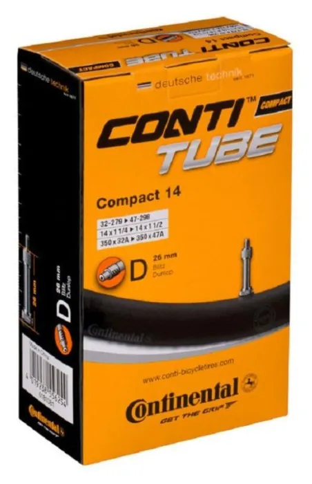 Камера Continental Compact Tube 14", 32-279->47-298, D26, 150 г