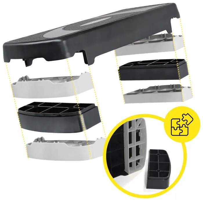 Степь-платформа 3-ступенчатая Cornix 78 х 29 х 10-20 см XR-0184 Black/Grey