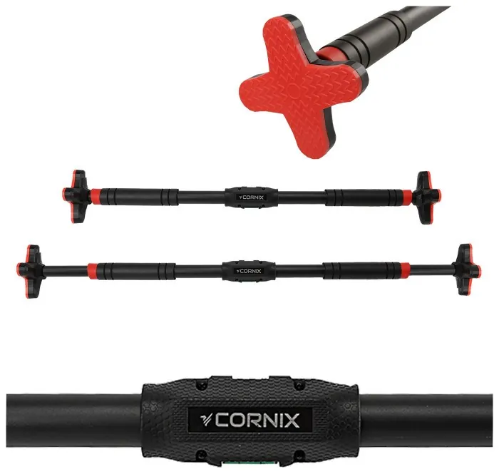Турник раздвижной Cornix Pro+ 90-130 см XR-0287 Black/Red