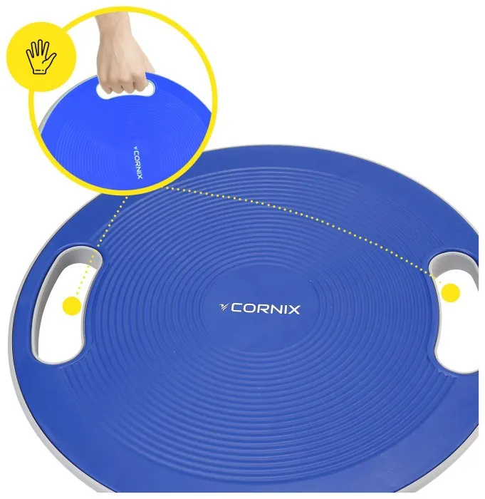 Балансировочная платформа Cornix круглая, пластиковая XR-0445 Blue/Grey