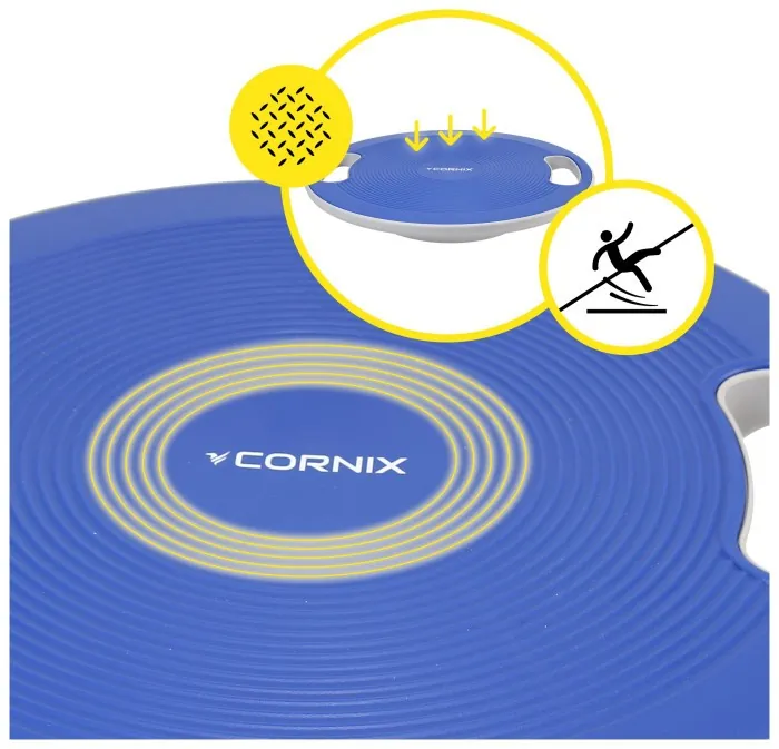 Балансировочная платформа Cornix круглая, пластиковая XR-0445 Blue/Grey