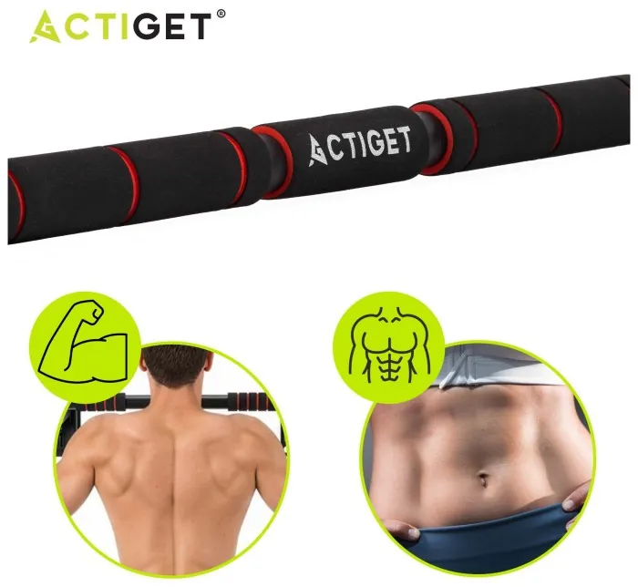 Турнік розсувний Actiget 62-100 см ACT0167 Black/Red