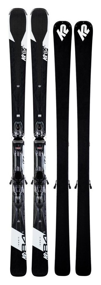 Ліжі гірські (комплект) K2 IKONIC 84TI+MXCELL 12 TCX QKCLK 177см Black/White (10D0004.152.1+10D1009.152.1), укр, укр