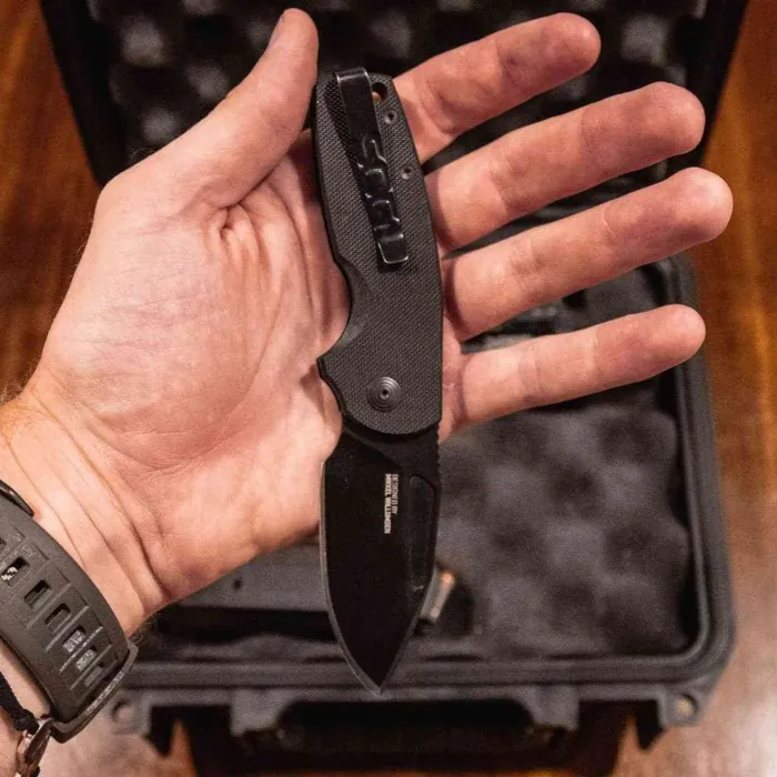 Ніж складаний SOG Stout SJ, Blackout