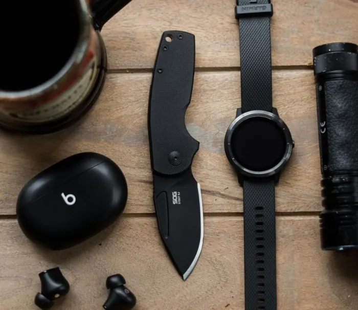 Ніж складаний SOG Stout SJ, Blackout