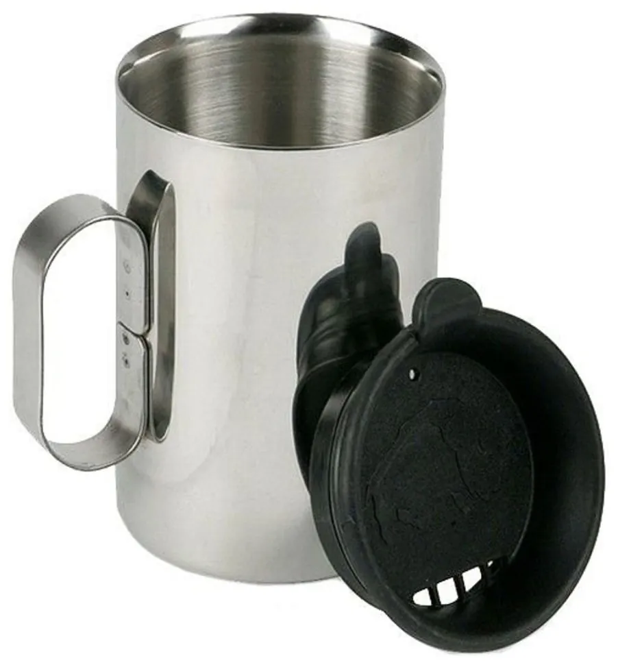 Термокружка з кришкою Tatonka Thermo Delux 400, Silver/Black (SHM_TAT 4101.000)