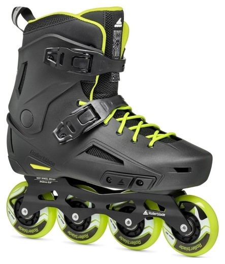 Ролики Rollerblade Lightning black-lime &mdash; 
