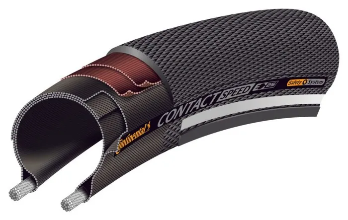 Покришка Continental Contact Speed, 27.5 x 2.00, Чорна, не складна, skin