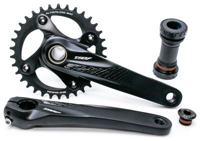 Шатун алюм. L175мм 34T T-Self AZ9-AS320 в комплекте с кареткой, с интегр.