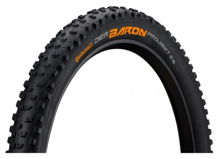 Покришка безкамерна Continental Der Baron Projekt 27.5 " x2. 6, чорна, складна, ProTection Apex, Skin