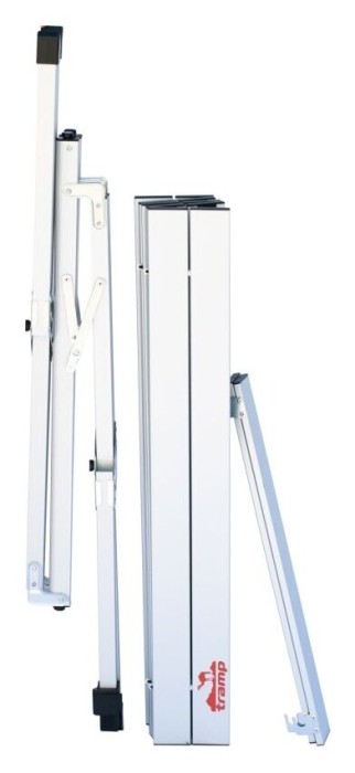 Стіл Tramp з алюмінієвою стільницею 80x60x70см TRF-063, укр, укр