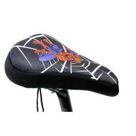 Накладка на детское седло Spider Man с гелевым наполнителем 200*150mm (черно-красный)