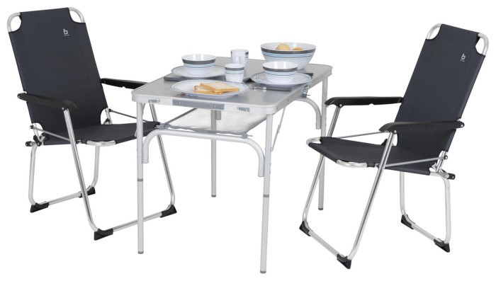 Стіл Bo-Camp Premium 90x60 cm Grey (1404402)