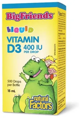BigFriends Liquid Vitamin D3 400 IU - 15ml