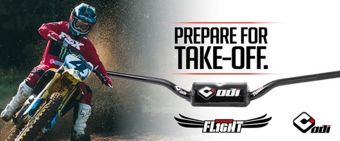 Мото кермо ODI MX Handlebars, Podium FLIGHT, RC4-604 Black