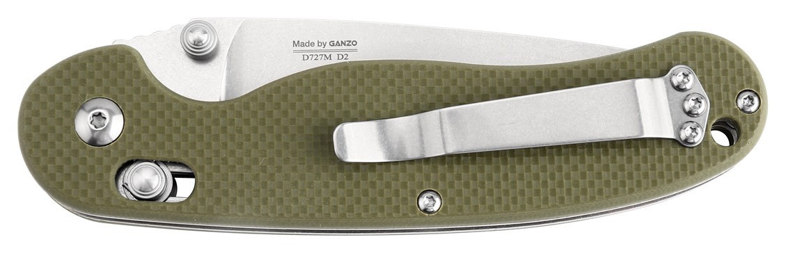 Нож складной Ganzo D727M-GR зеленый (D2 сталь)