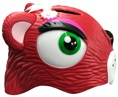 Шолом велосипедний Crazy Safety Червоний леопард