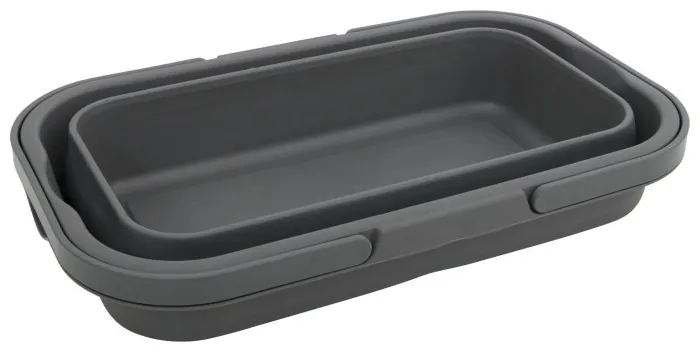 Корзина складная Bo-Camp Foldable Box With table Top 17L Grey (6303695)