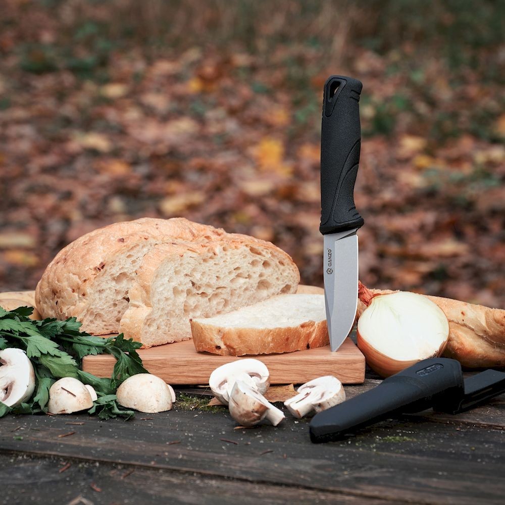 Ніж Ganzo G807-BK чорний з ножнами, укр, укр