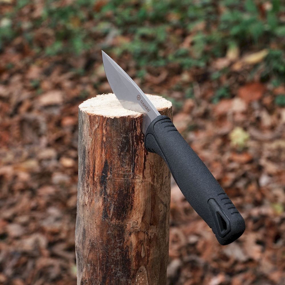 Ніж Ganzo G807-BK чорний з ножнами, укр, укр