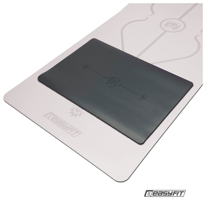 Мини-мат для йоги EasyFit Yoga Pad каучук 3,5 мм Черный