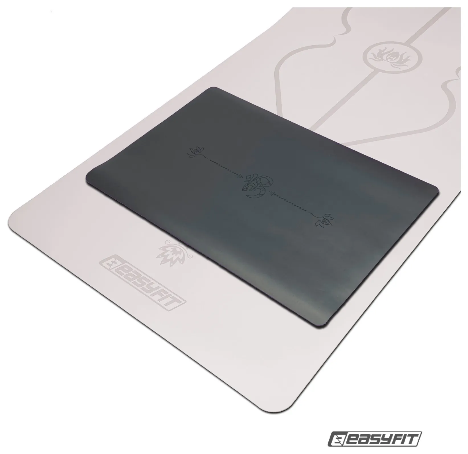Міні-мат для йоги EasyFit Yoga Pad каучук 3,5 мм Чорний (EFIT_EF-1932)