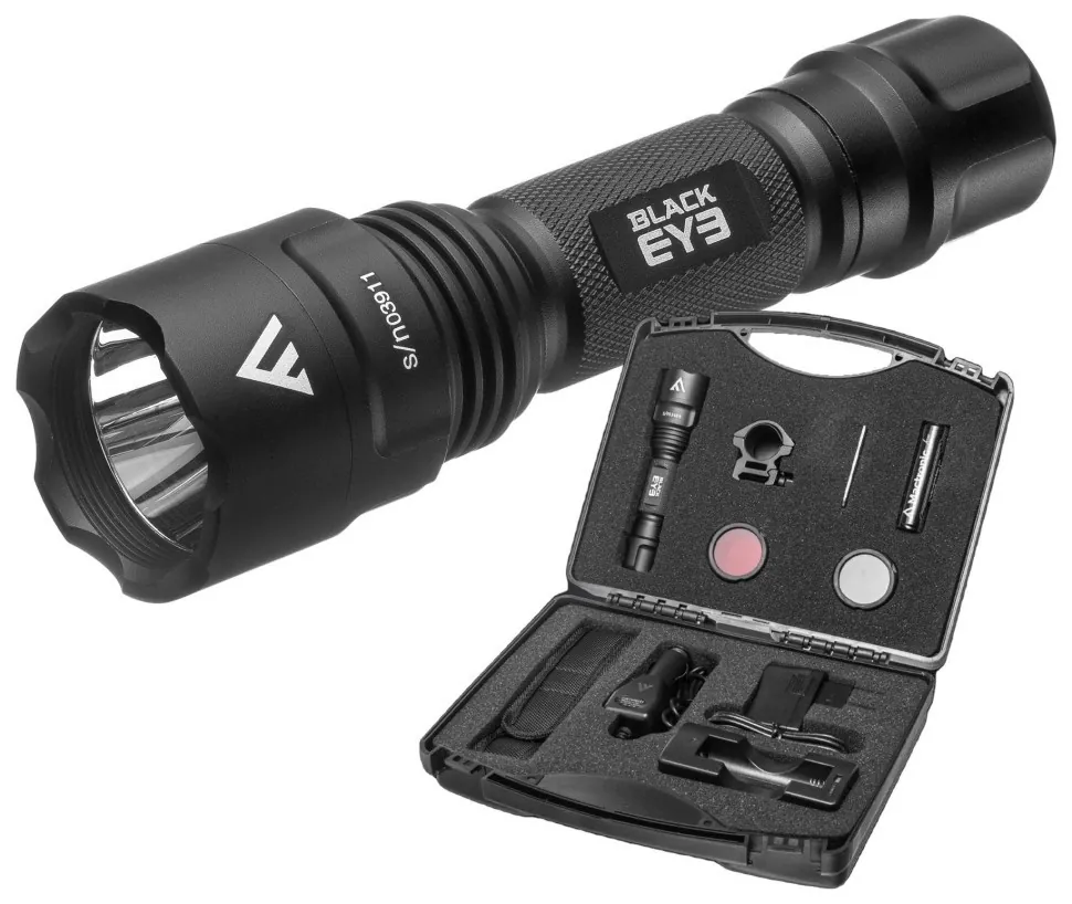 Ліхтар тактичний Mactronic Black Eye 650 (650 Lm) Recharg Type-C Gun Mount RGB Kit (L-MX532L-RC/SET3 (DSM_DAS303694)