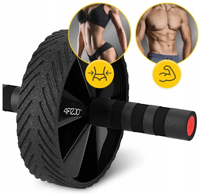 Ролик (гімнастичне колесо) для преса 4FIZJO Ab Wheel Black/Red (P-5907739311559)