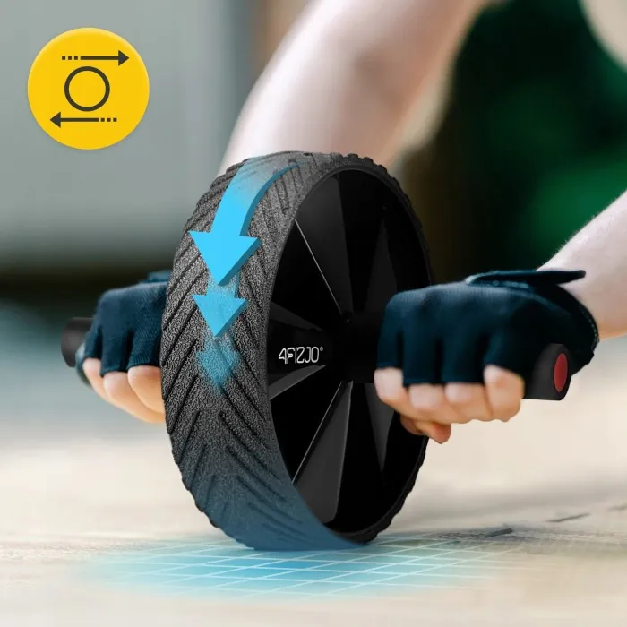 Ролик (гімнастичне колесо) для преса 4FIZJO Ab Wheel Black/Red (P-5907739311559)