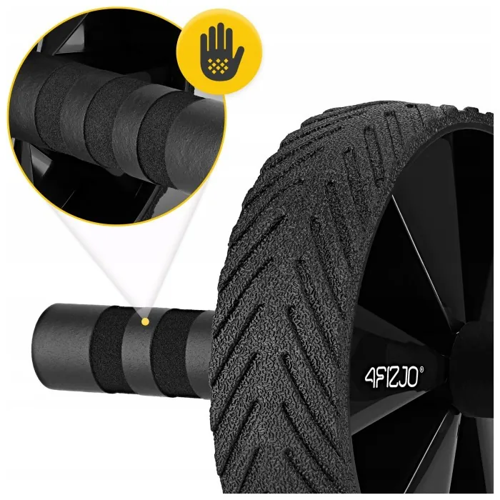Ролик (гімнастичне колесо) для преса 4FIZJO Ab Wheel Black/Red (P-5907739311559)