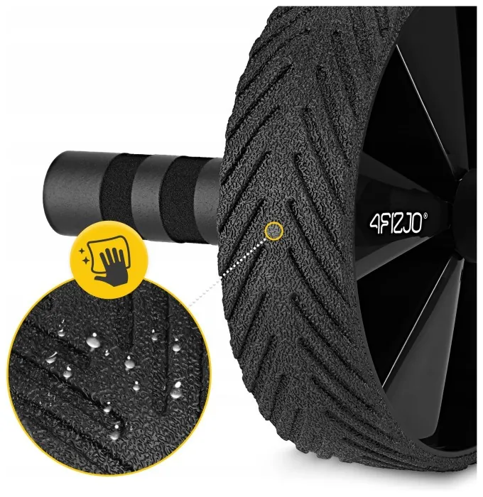 Ролик (гімнастичне колесо) для преса 4FIZJO Ab Wheel Black/Red (P-5907739311559)