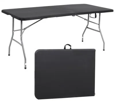 Стол садовый кейтеринговый Springos 180 x 75 см складной GF0056 Black