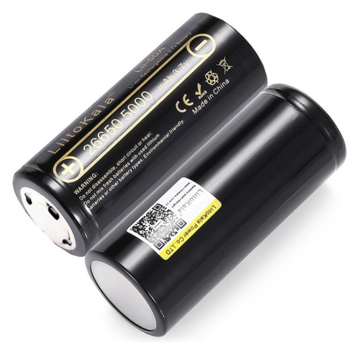 Аккумулятор Liitokala Lii-50A-JT 5000 mAh 20A 26650 Li-ion