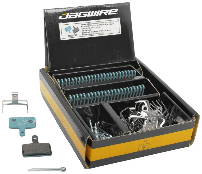 Колодки гальмівні диск JAGWIRE Organic Sport Disc BWD716 (25 шт) - Tektro Auriga, Auriga Comp, Aquila (25пар.) Blue