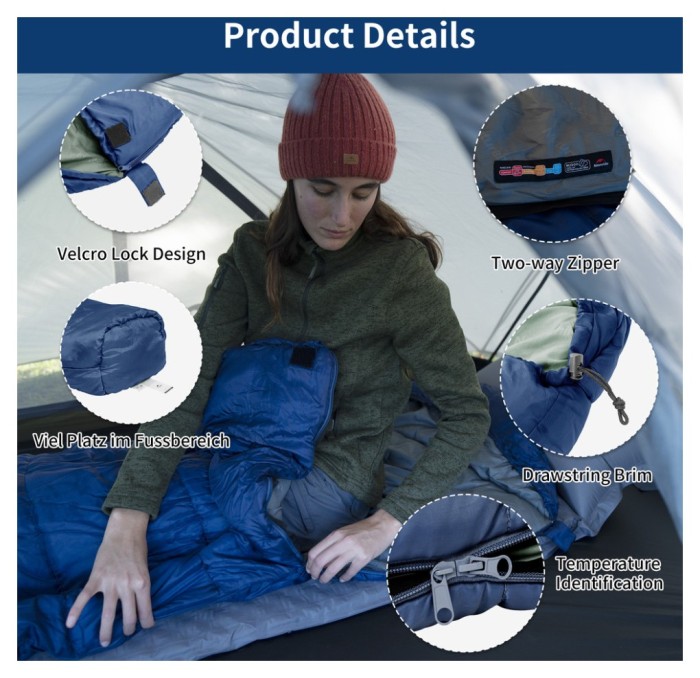 Спальник с капюшоном Naturehike MJ300 CNK2300SD014, темно-голубой