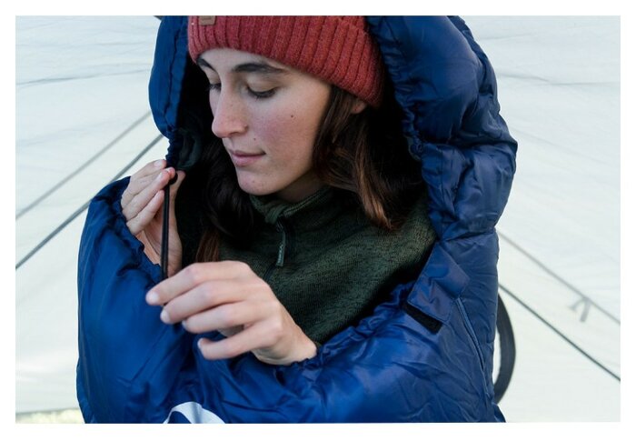 Спальник с капюшоном Naturehike MJ300 CNK2300SD014, темно-голубой