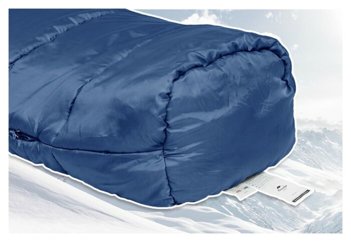 Спальник с капюшоном Naturehike MJ300 CNK2300SD014, темно-голубой