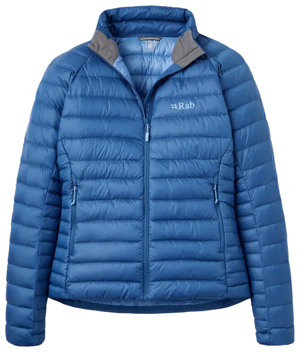 Легкий женский пуховик Rab Microlight Jacket Wmns, Dark Bluebird, 10