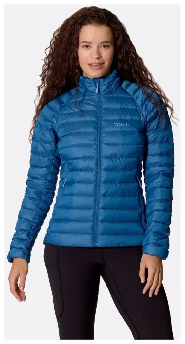 Легкий женский пуховик Rab Microlight Jacket Wmns, Dark Bluebird, 10