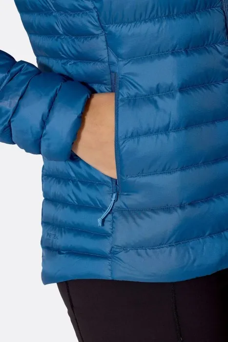 Легкий женский пуховик Rab Microlight Jacket Wmns, Dark Bluebird, 10