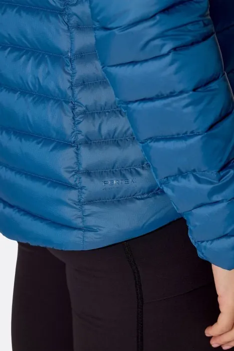 Легкий женский пуховик Rab Microlight Jacket Wmns, Dark Bluebird, 10