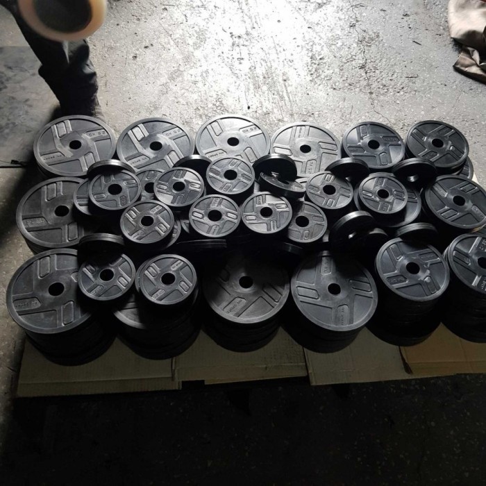 Гантелі гумові олімпійські RN-Sport 2 шт по 36 кг, укр, укр